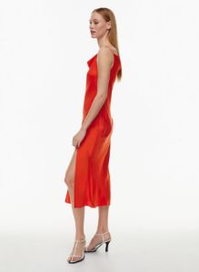 fonda satin dress sold by Aritzia