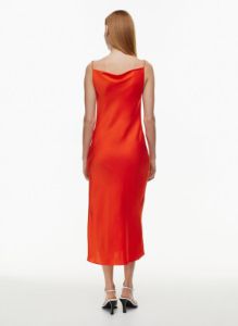 fonda satin dress sold by Aritzia