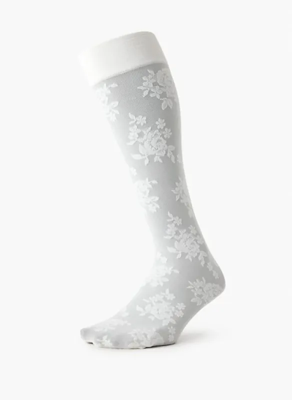 floret knee-high sock sold by Aritzia