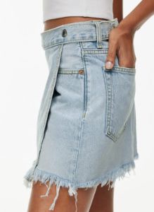 mid-rise wrap skirt sold by Aritzia