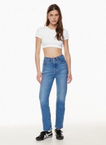 wedgie straight jean sold by Aritzia