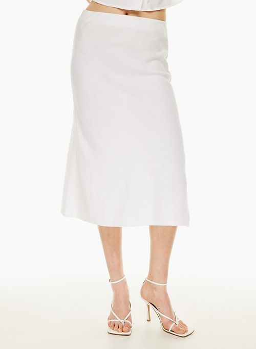 slip linen midi skirt sold by Aritzia product image thumbnail 2