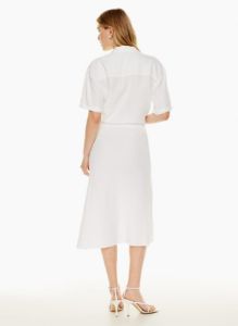slip linen midi skirt sold by Aritzia