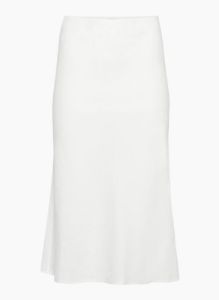 slip linen midi skirt sold by Aritzia