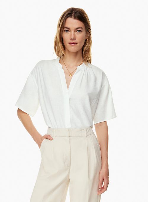hanoki linen blouse sold by Aritzia product image thumbnail 4