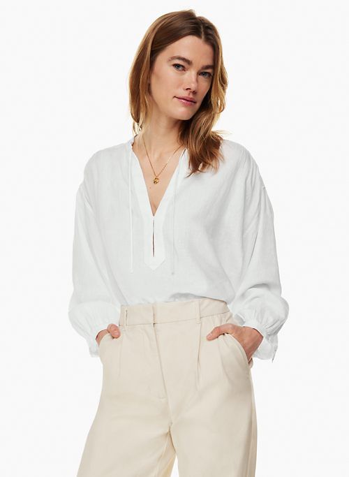 powell linen blouse sold by Aritzia product image thumbnail 5
