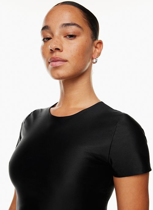 satinette crew cropped t-shirt sold by Aritzia product image thumbnail 2