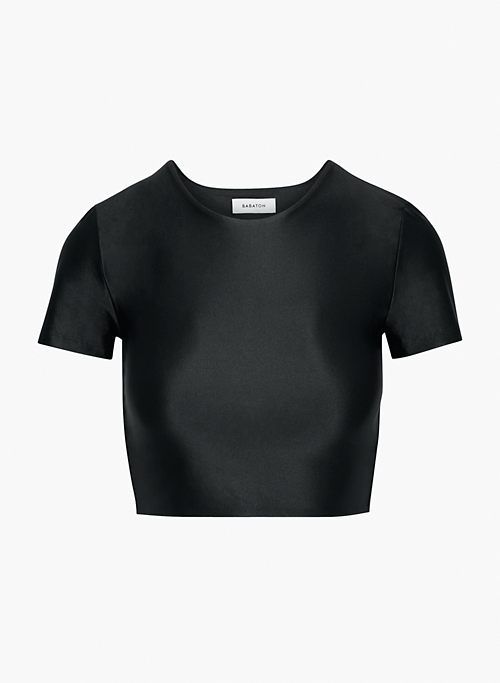 satinette crew cropped t-shirt sold by Aritzia product image thumbnail 6