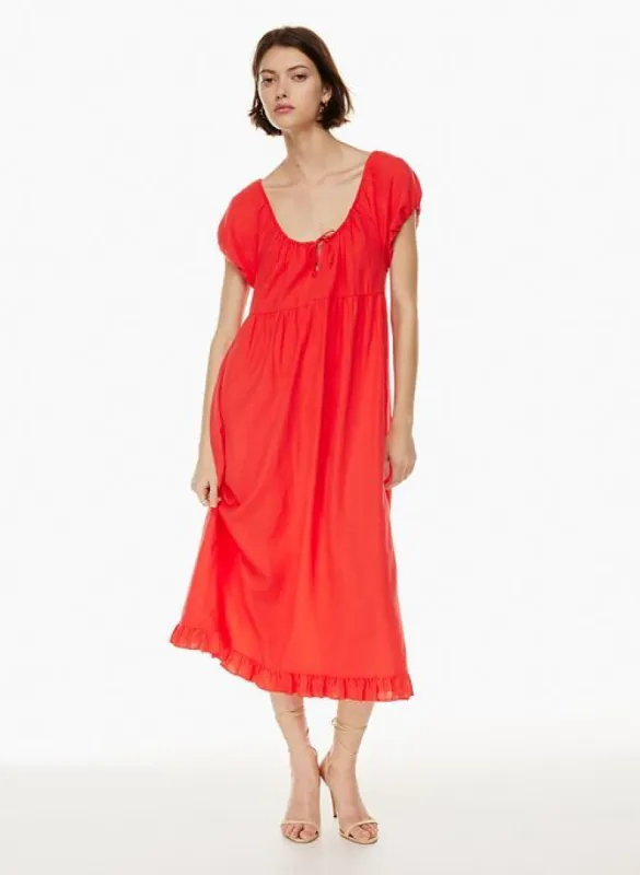 shadow linen dress sold by Aritzia