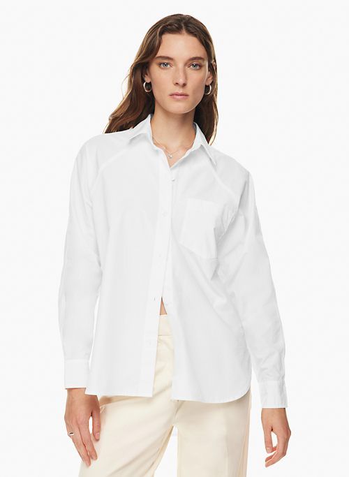 boyfriend poplin shirt sold by Aritzia