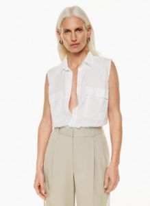utility sleeveless shirt sold by Aritzia