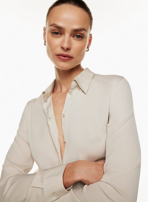 connery silk shirt sold by Aritzia