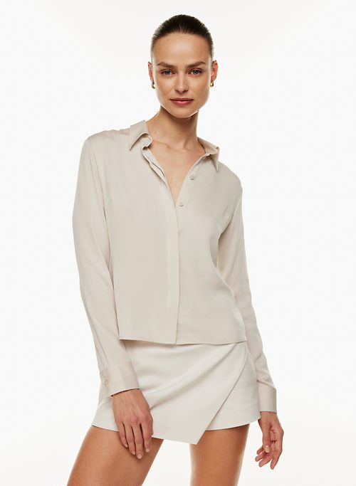 connery silk shirt sold by Aritzia product image thumbnail 3