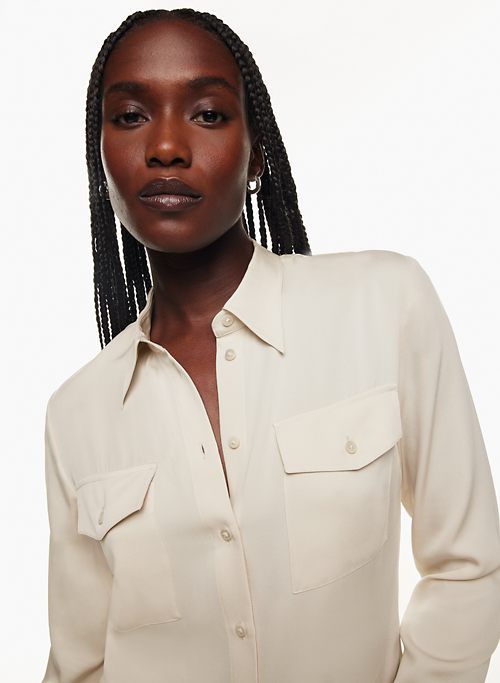 kennedy silk shirt sold by Aritzia