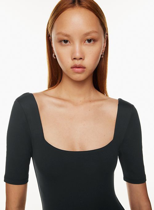 contour squareneck halfsleeve bodysuit sold by Aritzia product image thumbnail 3