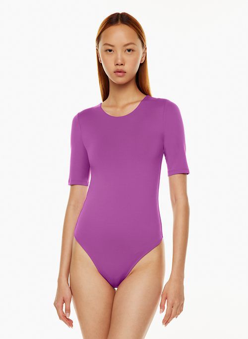 contour crew halfsleeve bodysuit sold by Aritzia