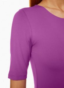 contour crew halfsleeve bodysuit sold by Aritzia