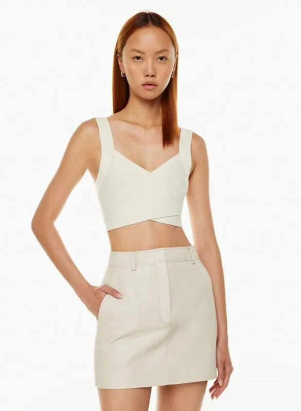greek sculpt knit tank sold by Aritzia