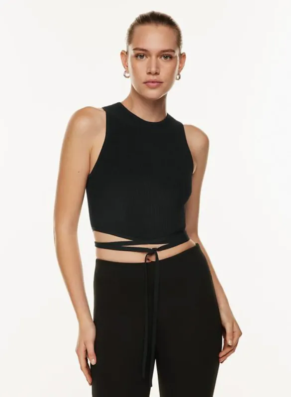 baker sculpt knit tank sold by Aritzia