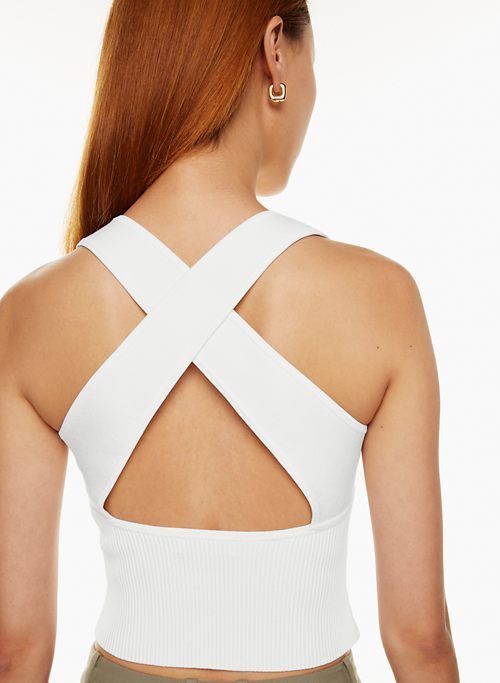 lincoln sculpt knit tank sold by Aritzia