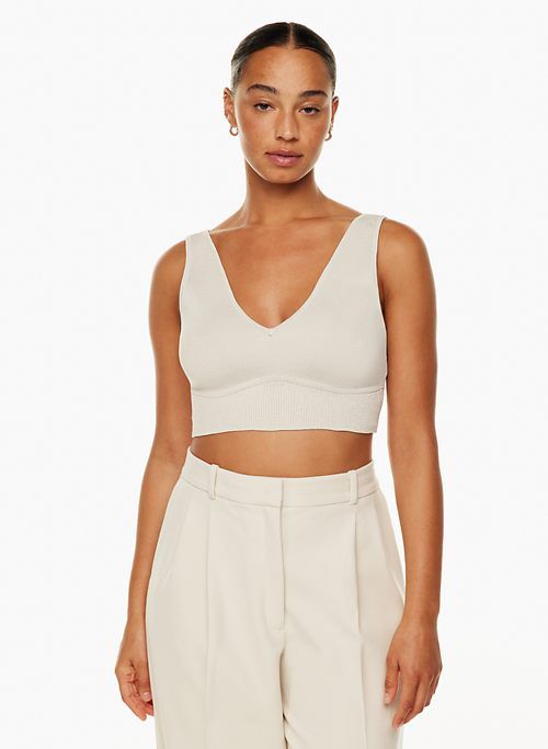 guggenheim sculpt knit bra sold by Aritzia