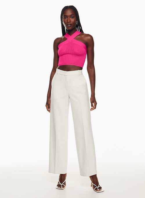 sculpt knit criss cross cropped tank sold by Aritzia product image thumbnail 3
