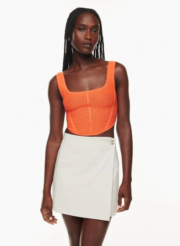 sculpt knit bustier tank sold by Aritzia
