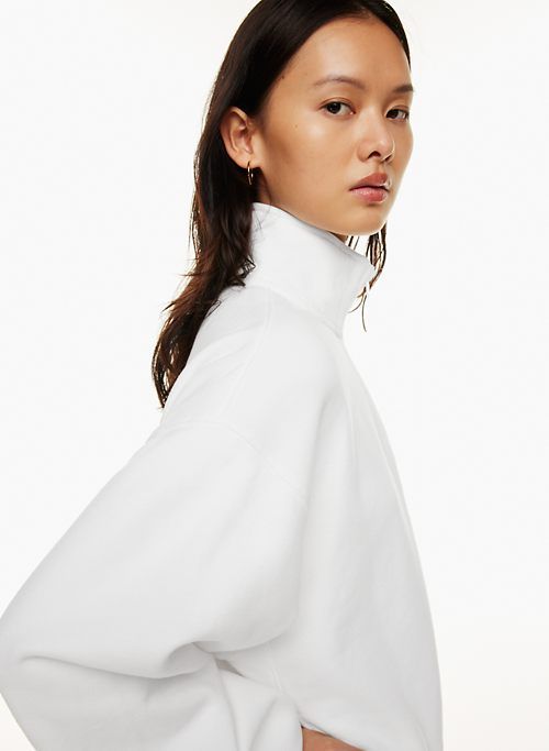 new cozy fleece boyfriend 1/4 zip sweatshirt sold by Aritzia product image thumbnail 3