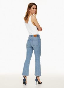 the 90s lexi lo-rise bootcut cropped jean sold by Aritzia