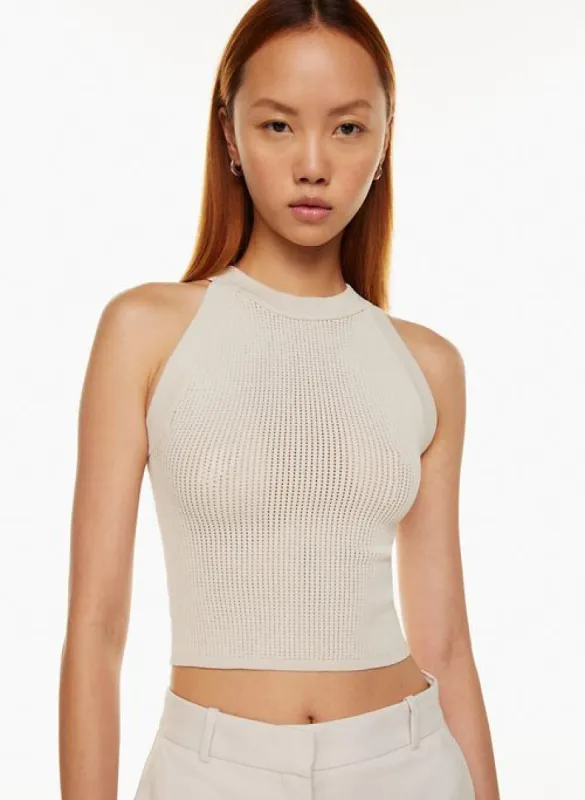 new sculpt knit halter top sold by Aritzia