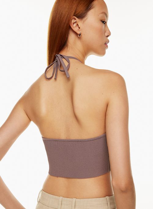 sculpt knit cropped halter top sold by Aritzia product image thumbnail 2