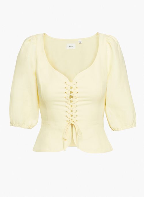 santal linen blouse sold by Aritzia product image thumbnail 6
