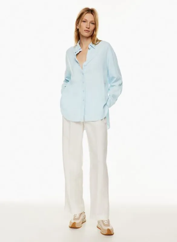 plath linen shirt sold by Aritzia