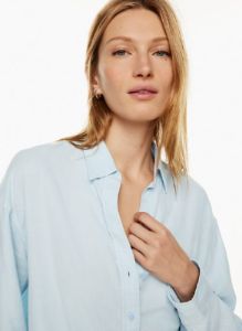 plath linen shirt sold by Aritzia