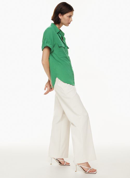 utility linen shortsleeve shirt sold by Aritzia product image thumbnail 3