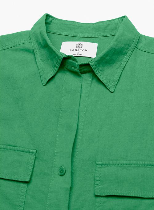 utility linen shortsleeve shirt sold by Aritzia product image thumbnail 9
