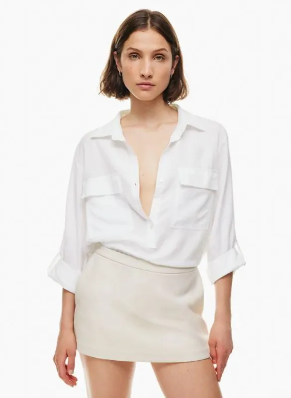 utility polo blouse sold by Aritzia