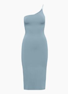 contour one-shoulder midi dress sold by Aritzia