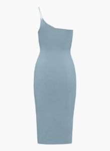contour one-shoulder midi dress sold by Aritzia