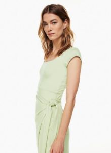 saturn shortsleeve midi dress sold by Aritzia