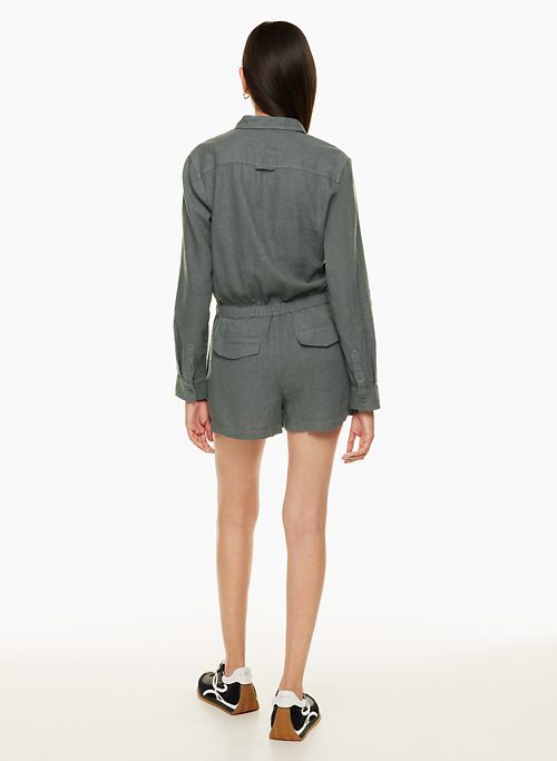 connel linen romper sold by Aritzia product image thumbnail 5