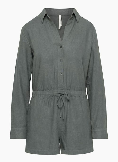 connel linen romper sold by Aritzia product image thumbnail 6
