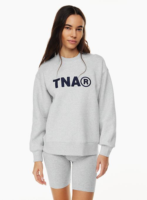 cozy fleece boyfriend crew sweatshirt sold by Aritzia product image thumbnail 4