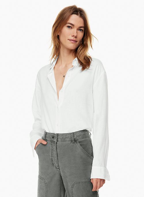 sail linen shirt sold by Aritzia