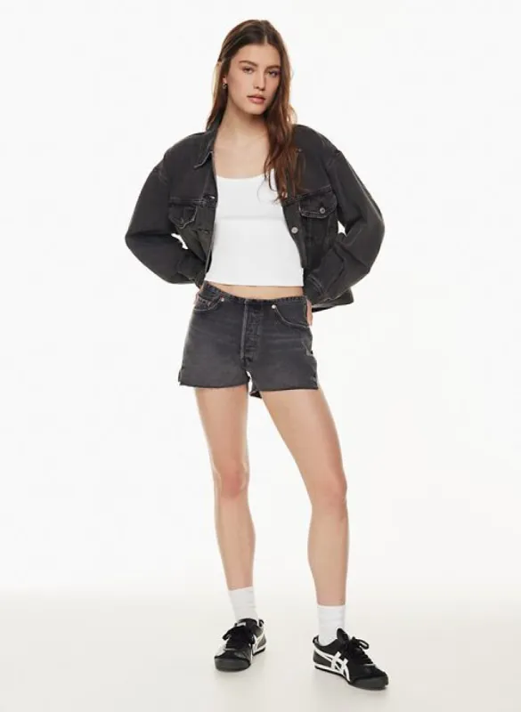 501 mini waist jean short sold by Aritzia