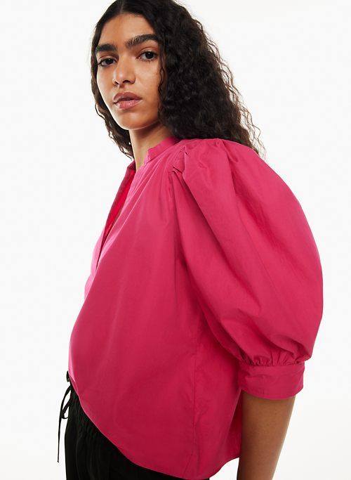 fredo poplin blouse sold by Aritzia