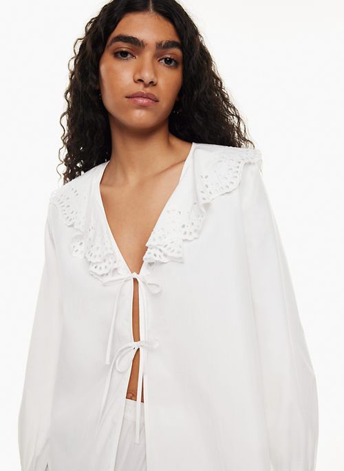 carmela poplin blouse sold by Aritzia product image thumbnail 2