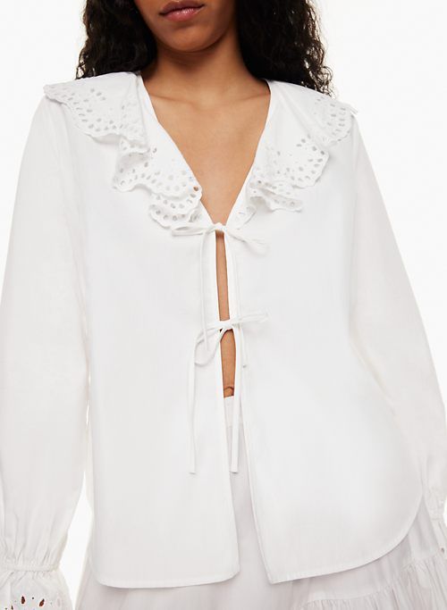carmela poplin blouse sold by Aritzia product image thumbnail 4