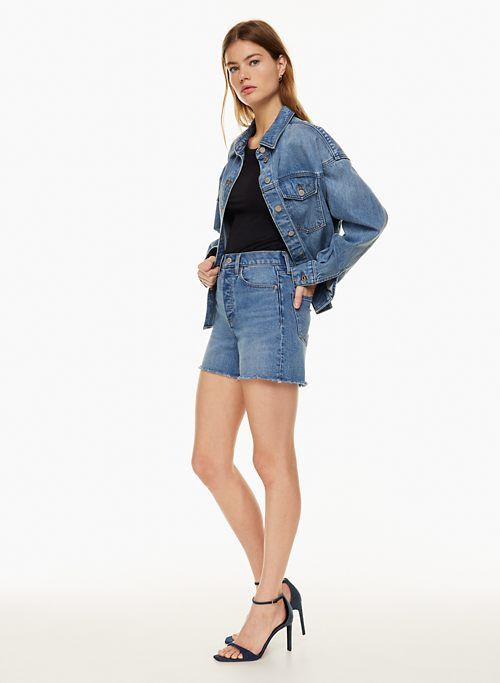 the 50s arlo hi-rise thigh jean short sold by Aritzia product image thumbnail 3