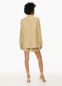 generation linen blazer sold by Aritzia
